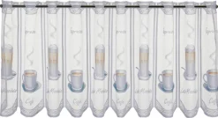 POCOline Scheibengardine Cappuccino braun B/L: ca. 145x45 cm