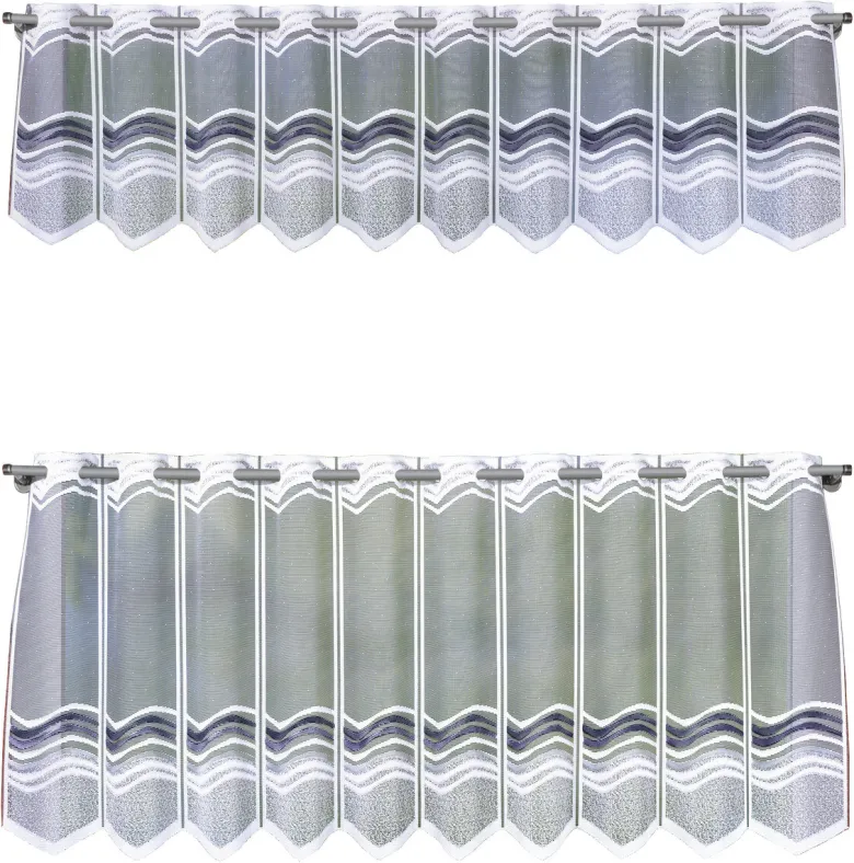POCOline Scheibengardine Juist grau B/L: ca. 140x45 cm