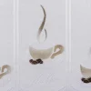 POCOline Scheibengardine Kaffee braun B/L: ca. 145x45 cm