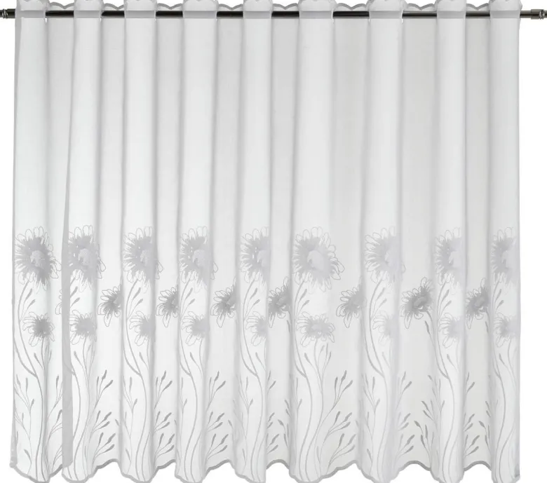 POCOline Scheibengardine Kristin weiß B/L: ca. 75x140 cm