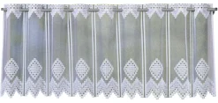 POCOline Scheibengardine Liebitz weiß B/L: ca. 140x45 cm