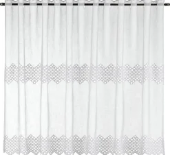 POCOline Scheibengardine Tanja weiß B/L: ca. 75x140 cm