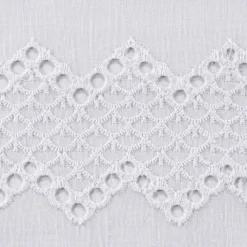POCOline Scheibengardine Tanja weiß B/L: ca. 75x140 cm