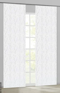 POCOline Schiebevorhang Barbara grau B/L: ca. 60x245 cm