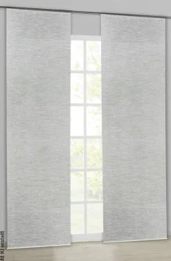 POCOline Schiebevorhang Essential grau B/L: ca. 60x245 cm
