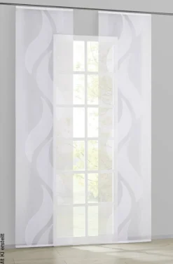 POCOline Schiebevorhang Flavio weiß B/L: ca. 60x245 cm