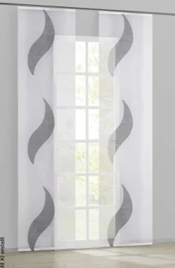 POCOline Schiebevorhang Flavio weiß B/L: ca. 60x245 cm