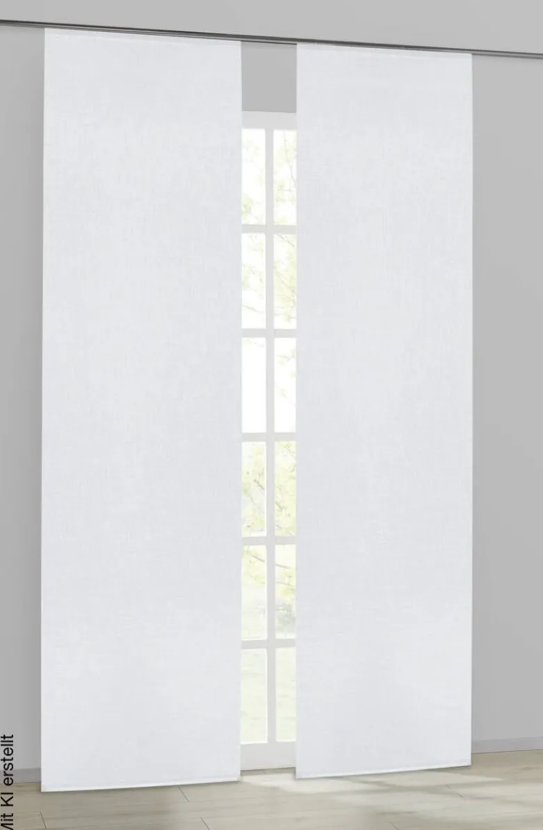 POCOline Schiebevorhang Goyo weiß B/L: ca. 60x245 cm