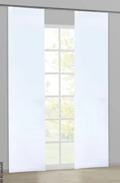 POCOline Schiebevorhang Neapel weiß B/L: ca. 60x245 cm