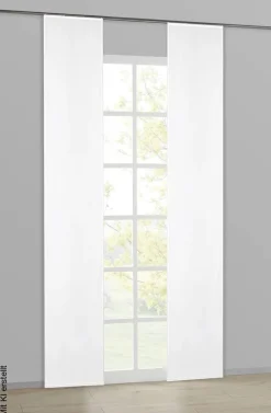 POCOline Schiebevorhang Nouveau weiß B/L: ca. 60x245 cm