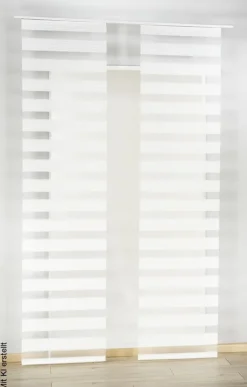 POCOline Schiebevorhang Timba weiß B/L: ca. 60x245 cm