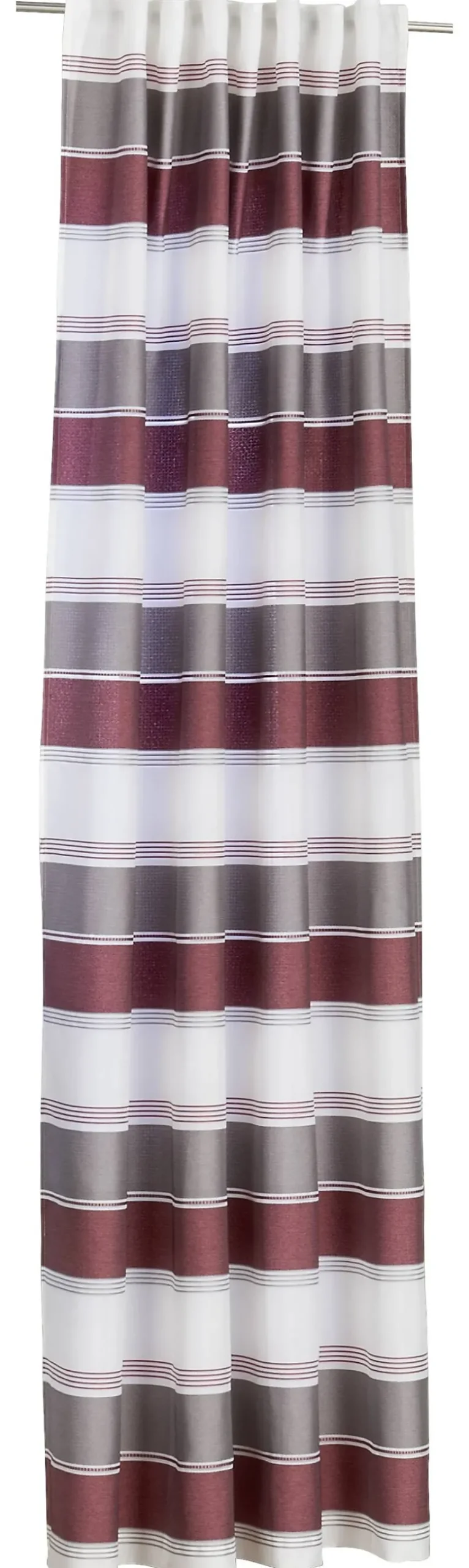 POCOline Schlaufenvorhang Nanni rot B/L: ca. 140x245 cm