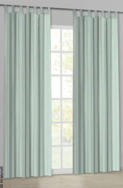 POCOline Schlaufenvorhang Silk grün B/L: ca. 140x225 cm