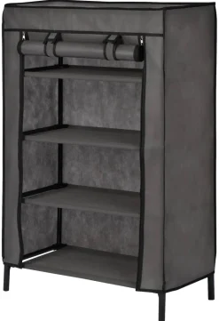 POCOline Schuhregal dunkelgrau Stahl B/H/L: ca. 30x92x60 cm