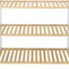 POCOline Schuhregal weiß Bambus B/H/L: ca. 30x59x70 cm