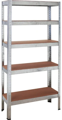 POCOline Schwerlaststeckregal verzinkt Metall B/H/T: ca. 90x180x40 cm