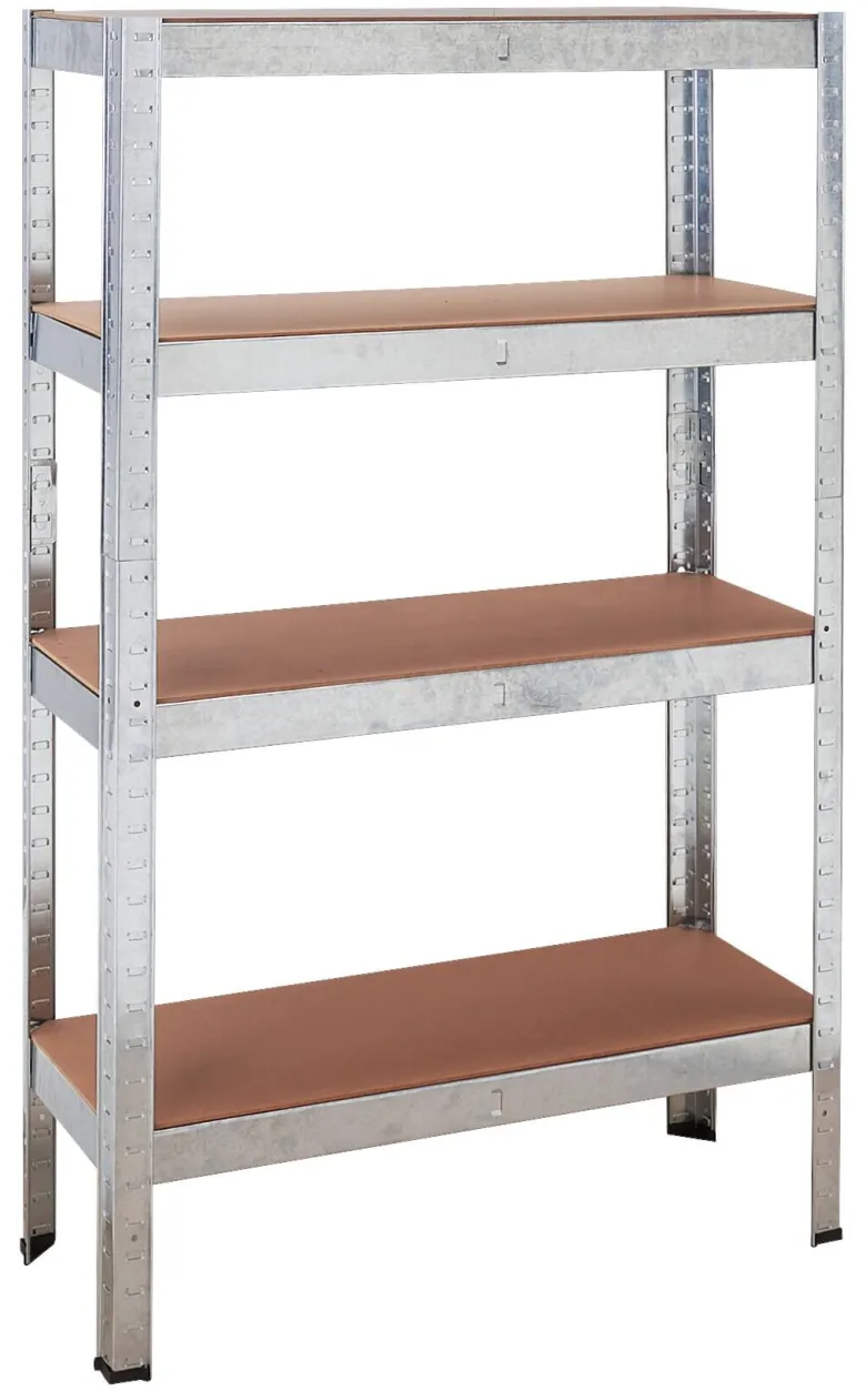 POCOline Schwerlaststeckregal verzinkt Metall B/H/T: ca. 75x150x30 cm