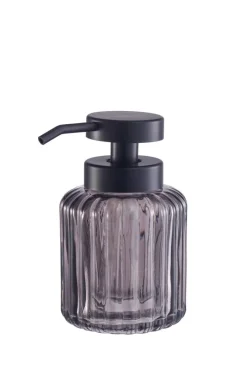 POCOline Seifenspender Glas grau Glas B/H: ca. 8,5x13,4 cm