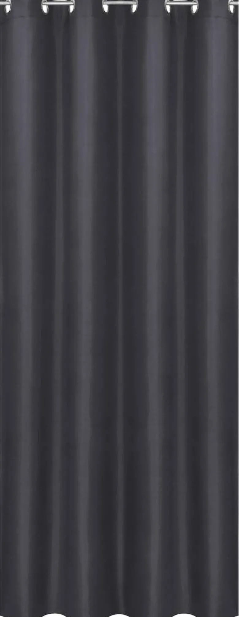 POCOline Ösenvorhang Barnaby schwarz B/L: ca. 140x235 cm