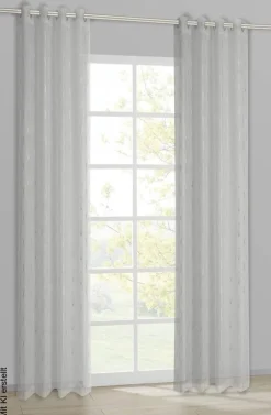 POCOline Ösenvorhang Diana weiß B/L: ca. 140x245 cm