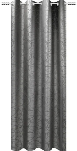 POCOline Ösenvorhang Eaton silber B/L: ca. 140x245 cm