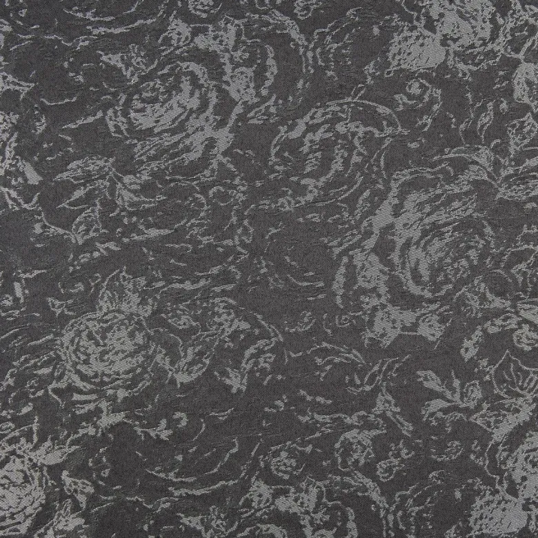 POCOline Ösenvorhang Roses schwarz B/H: ca. 140x245 cm