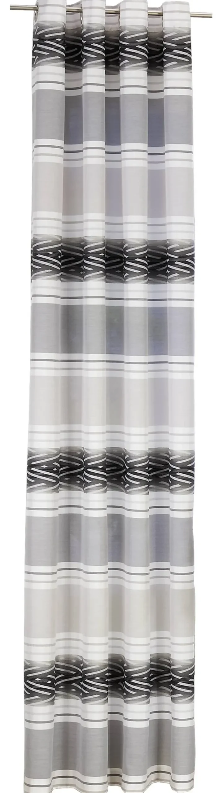 POCOline Ösenvorhang Sharon anthrazit B/L: ca. 140x245 cm