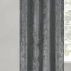 POCOline Ösenvorhang Shiny grau B/L: ca. 135x245 cm