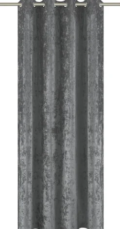 POCOline Ösenvorhang Shiny grau B/L: ca. 135x245 cm