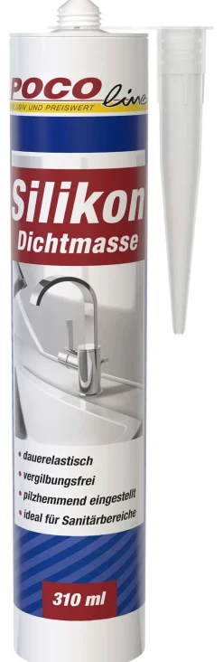 POCOline Silikon Fugendicht transparent ca. 0,31 l