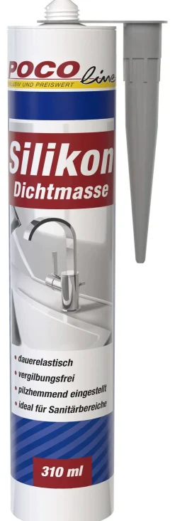 POCOline Silikon Fugendicht grau ca. 0,31 l