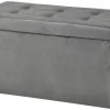 POCOline Sitzbank grau B/H/L: ca. 38x38x76 cm