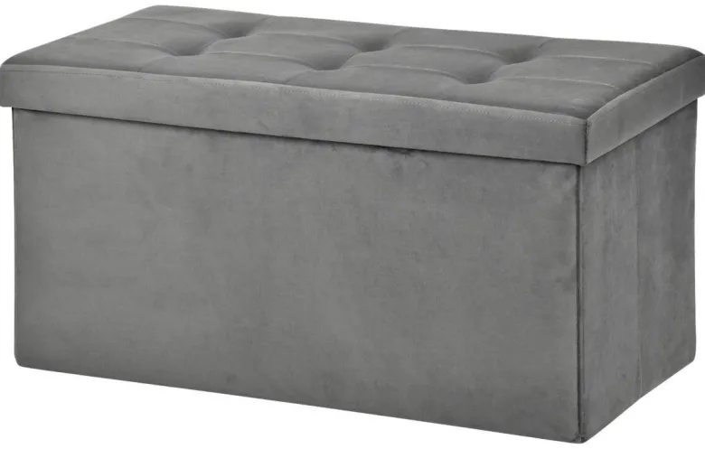 POCOline Sitzbank grau B/H/L: ca. 38x38x76 cm