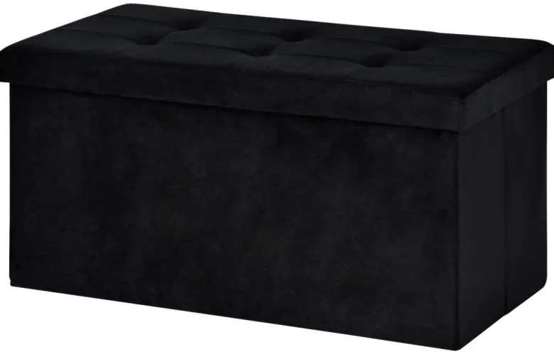 POCOline Sitzbank schwarz B/H/L: ca. 38x38x76 cm