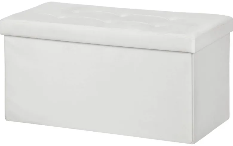 POCOline Sitzbank weiß B/H/L: ca. 38x38x76 cm