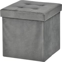 POCOline Sitzhocker grau B/H/L: ca. 38x38x38 cm