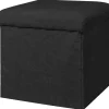 POCOline Sitzhocker schwarz B/H/L: ca. 38x38x38 cm