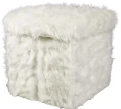 POCOline Sitzhocker weiß B/H/L: ca. 38x38x38 cm