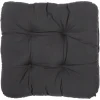 POCOline Sitzkissen anthrazit Polyester B/H/L: ca. 38x6x38 cm