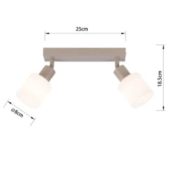 POCOline Spot 2-flg. Chloe B/H/L: ca. 28x8x18,5 cm E14 2 Brennstellen
