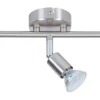 POCOline Spot 3-flg. Joris nickel matt Metall L: ca. 36 cm GU10 3 Brennstellen