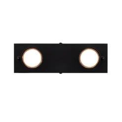 POCOline Spot 2-flg. Thanina schwarz Metall B/H/L: ca. 8x12x34 cm GU10 2 Brennstellen