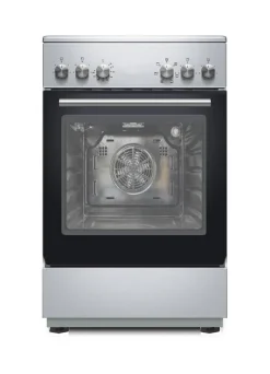 POCOline Standherd 50cm mit Glaskeramikkochfeld EH-50KPD56 Edelstahl B/H/T: ca. 50x86x60 cm