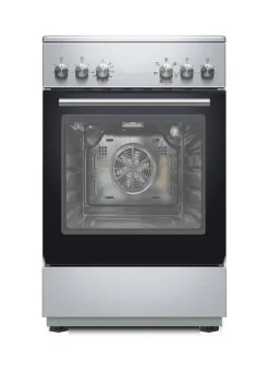 POCOline Standherd 50cm mit Glaskeramikkochfeld EH-50KPD56 Edelstahl B/H/T: ca. 50x86x60 cm