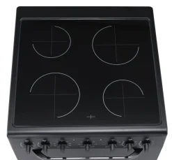 POCOline Standherd 60cm mit Glaskeramikkochfeld EH60GLK65B schwarz B/H/T: ca. 60x83x65 cm
