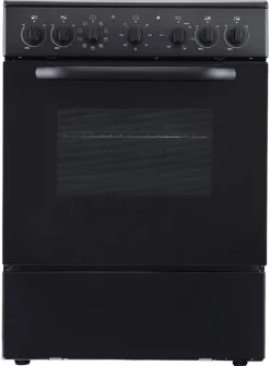 POCOline Standherd 60cm mit Glaskeramikkochfeld EH60GLK65B schwarz B/H/T: ca. 60x83x65 cm