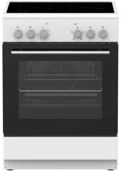 POCOline Standherd 60cm mit Induktionskochfeld IK60GLKW70 weiß B/H/T: ca. 60x83x65 cm
