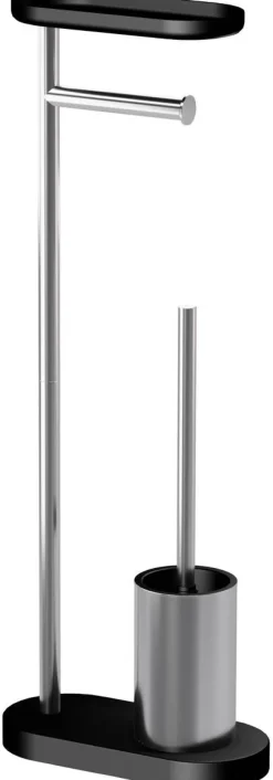 POCOline Stand-WC-Garnitur silber Edelstahl