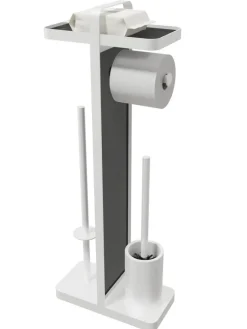 POCOline Stand-WC-Garnitur weiß Glas