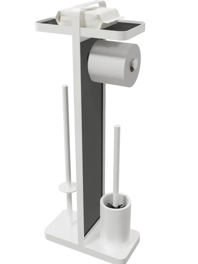 POCOline Stand-WC-Garnitur weiß Glas